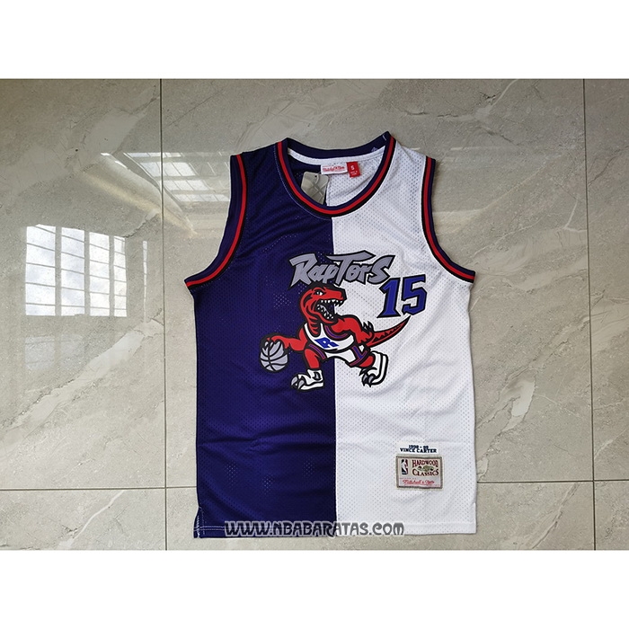 Camiseta Toronto Raptors Vince Carter #15 Split Edition Violeta Blanco